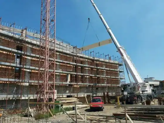 Cantiere della chiesa a Villa Literno