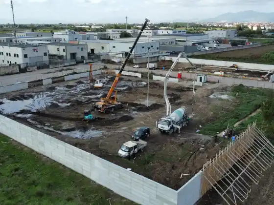Cantiere privato: fondazioni in corso